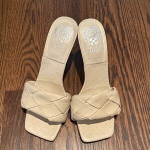 Vince Camuto Women's Woven Slide heels